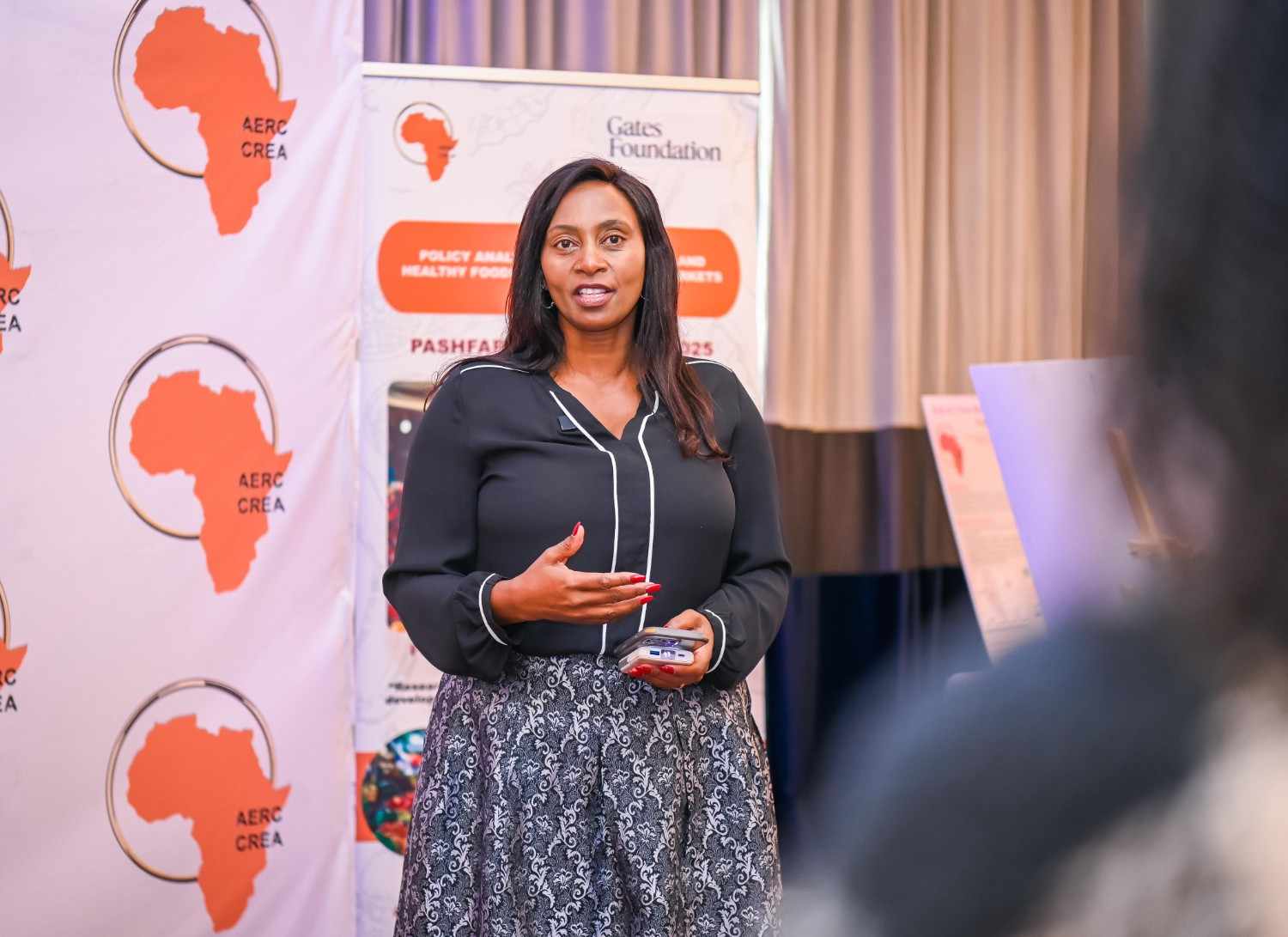 Nairobi Monday December 1, 2025 The Principal Secretary for Public Health and Professional Standards, Mary Muthoni, today joined other stakeholders during the opening of the Regional Policy Engagement Workshop on Policy Analysis for Sustainable and Healthy Foods in African Retail Markets (PASHFARM) in Nairobi.   The summit conducted under the theme, Retail Market Policies for Improved Nutrition and Health, brings together policymakers, researchers, and development partners to explore how retail food markets