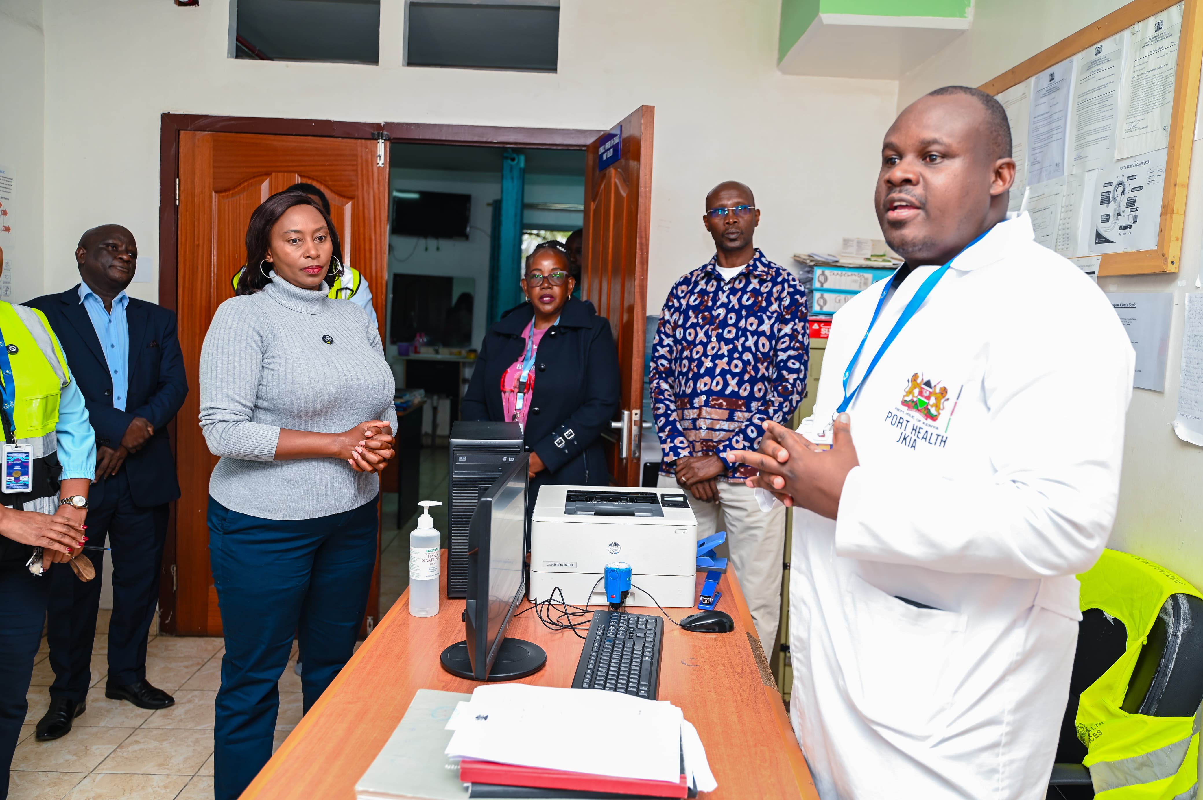 Kenya Strengthens Ebola Preparedness at JKIA as PS Mary Muthoni Assesses Port Health Readiness