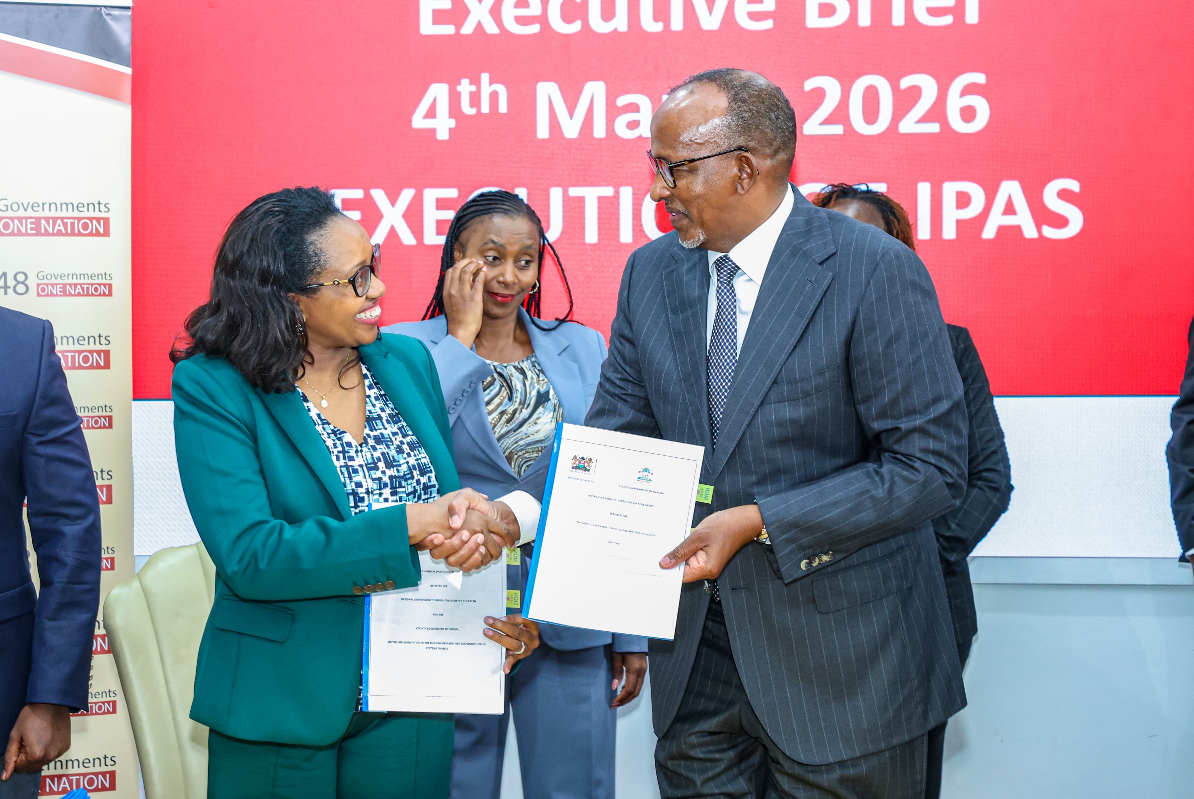 CS Duale Presides Over Signing of BREHS Intergovernmental Agreements to Strengthen Primary Healthcare