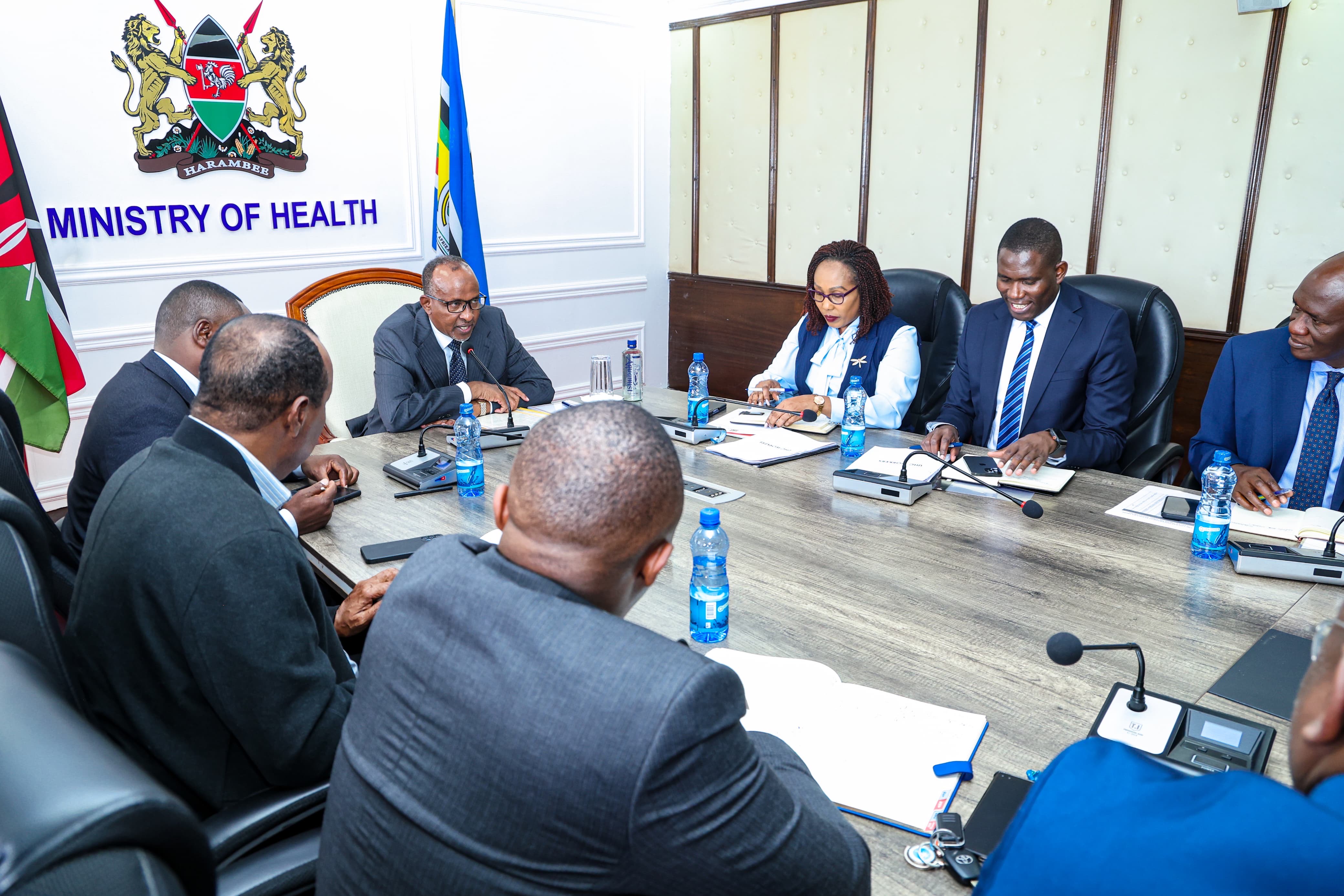 Health CS Duale Leads Consultative Meeting with Council of Governors and Health Unions on UHC Staff Transition