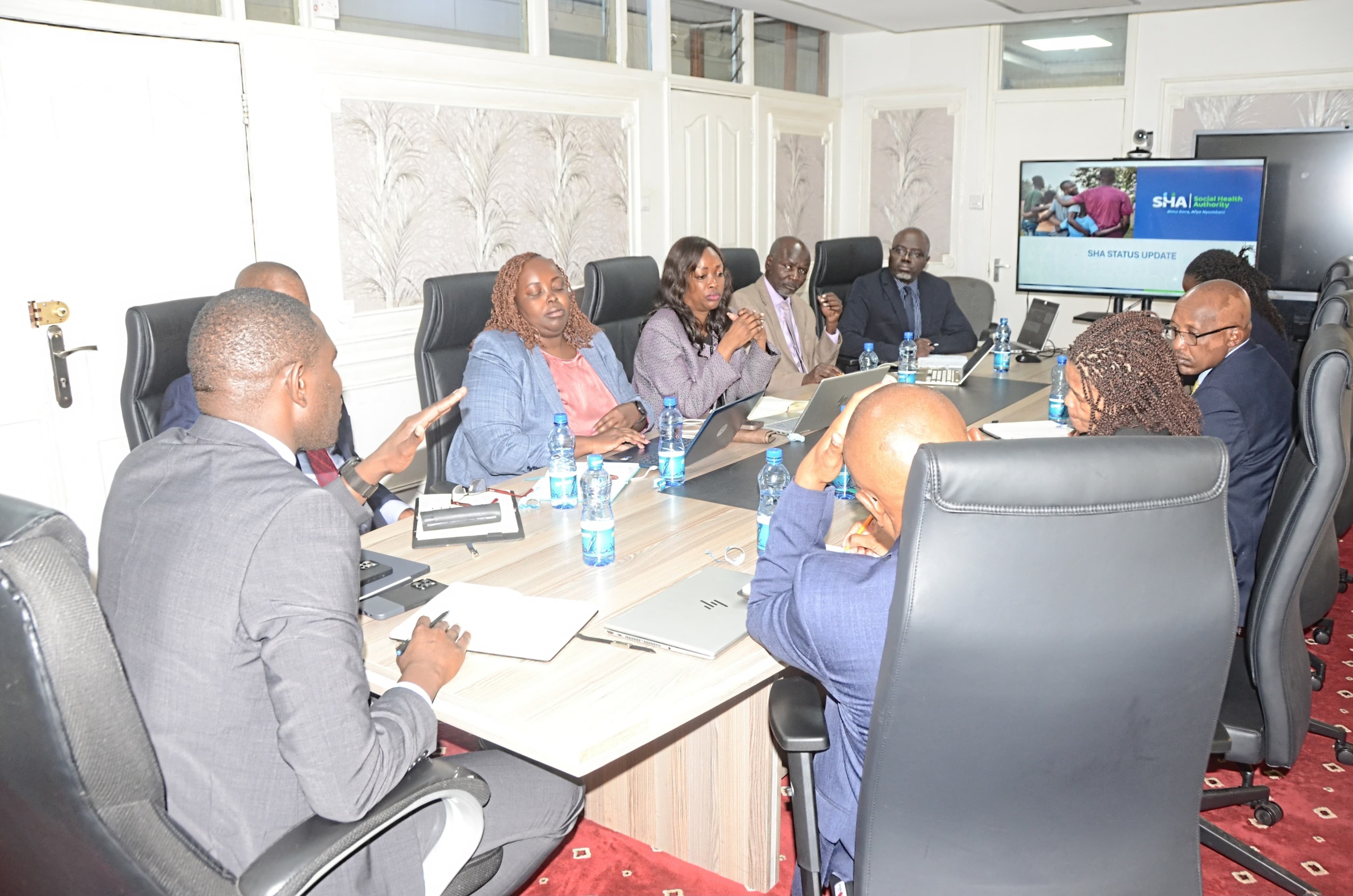 Dr. Ouma Oluga Meets Social Health Authority Team on Advancing Universal Health Coverage