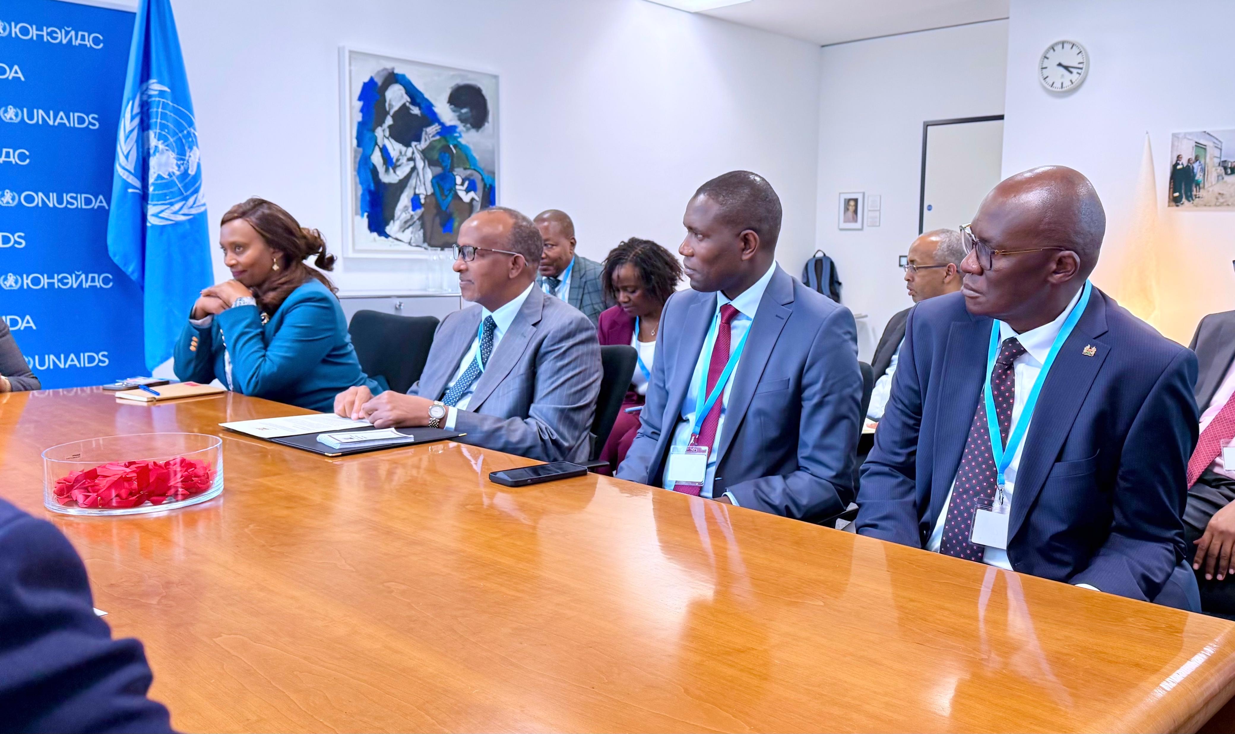 CS Duale Reaffirms Kenya’s Commitment to Ending AIDS in High-Level Meeting with UNAIDS Executive Director