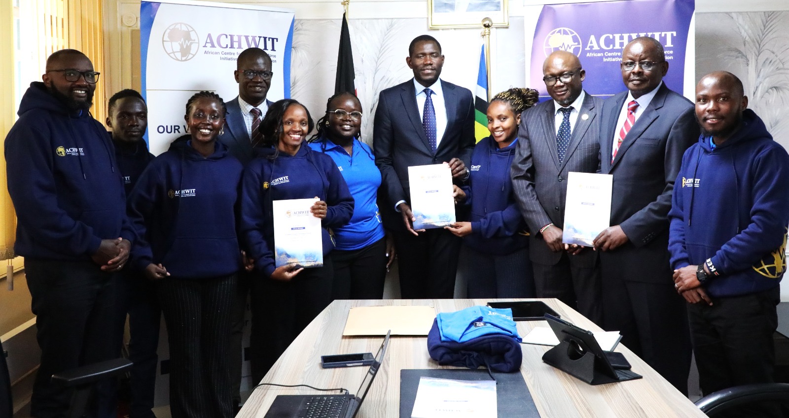 Dr. Ouma Oluga Meets ACHWIT Team to Review Progress in Health Workforce Development