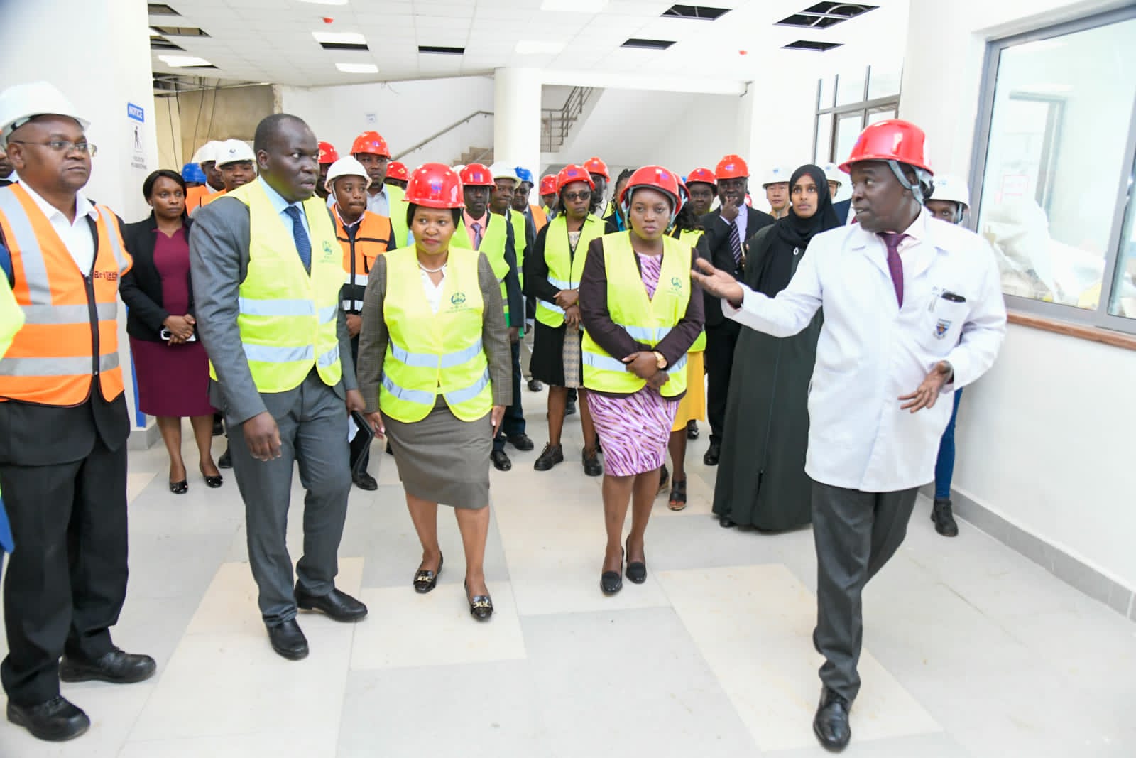 Health Cabinet Secretary Nakhumicha conducts inspection of the East African Center of Excellence for Urology and Nephrology