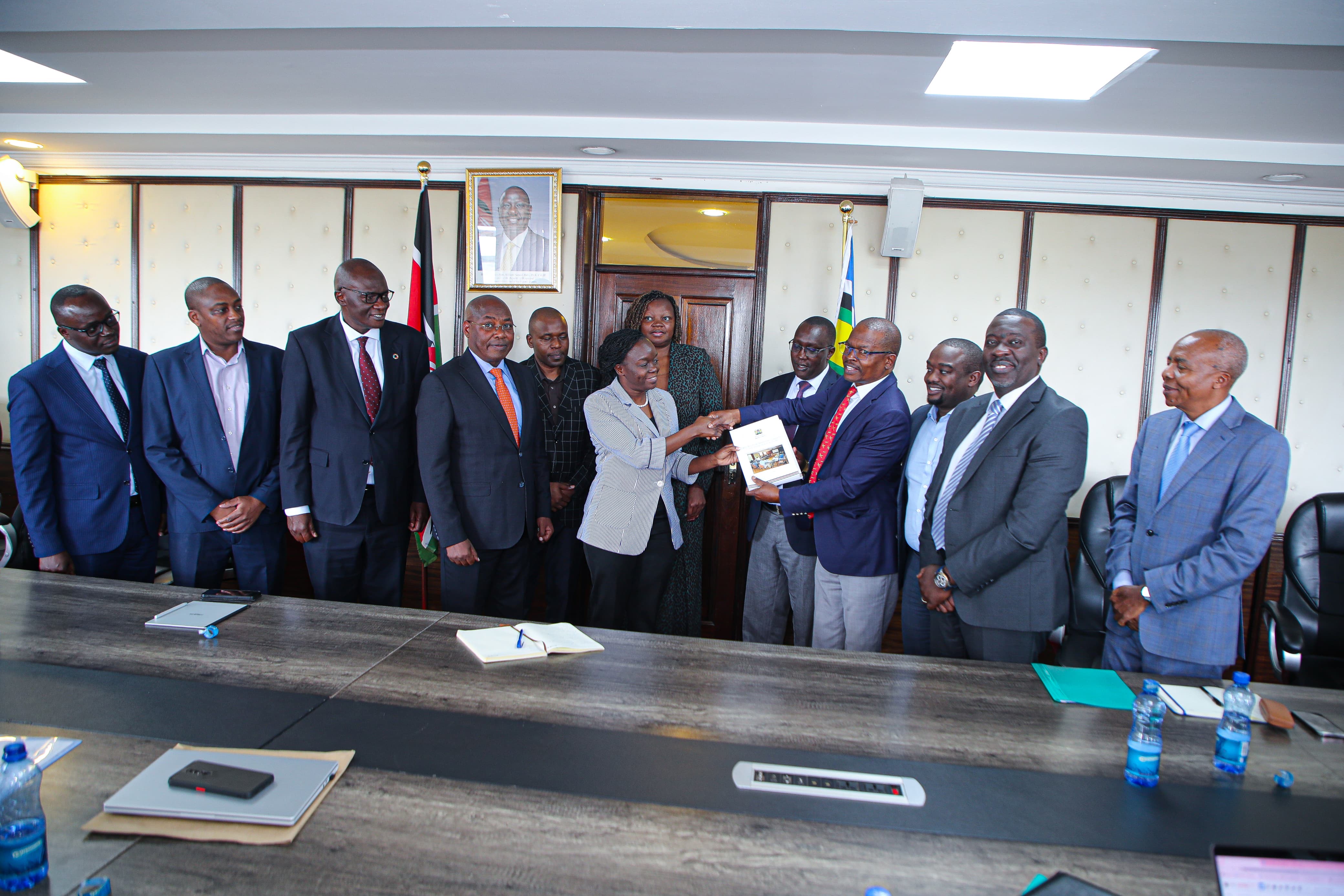 Cabinet Secretary for Health Receives Transition Committee's Report on NHIF to SHA Shift 