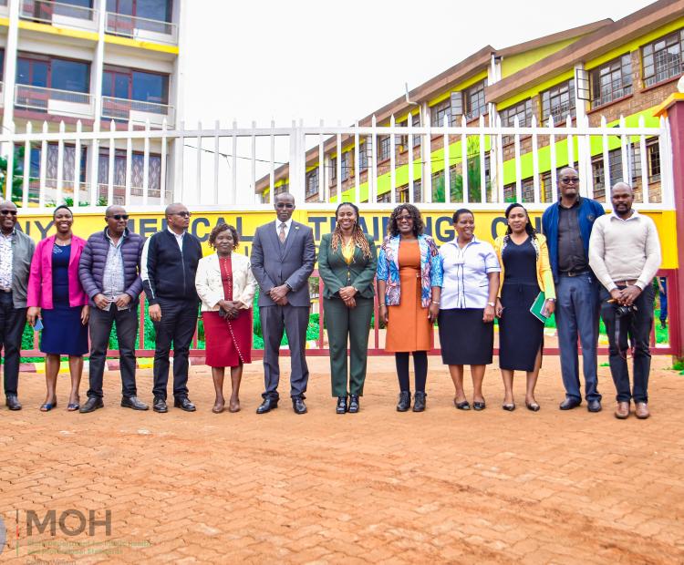 Principal Secretary Mary Muthoni visits Kenya Medical Training College Nyeri Campus
