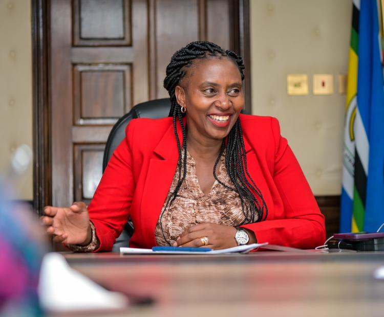Mary Muthoni, met with UNICEF Country Representative, Shaheen Nilofer
