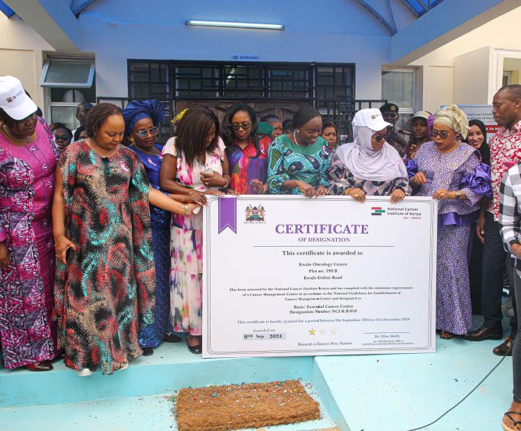 CS Health Dr. Deborah Mlongo Barasa Commissions Kwale Oncology Centre