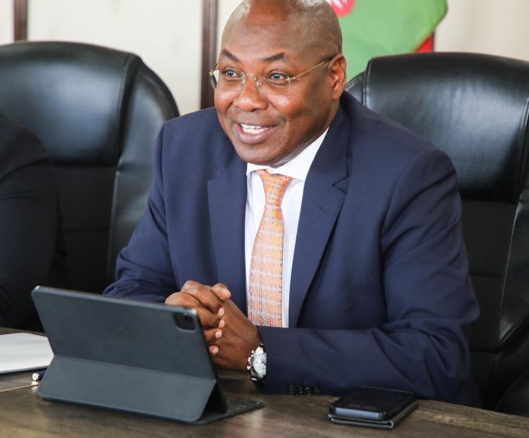Principal Secretary for the State Department of Medical Services Mr. Harry Kimtai Receives Courtesy Call from Winnie Byanyima, Executive Director, UNAIDS