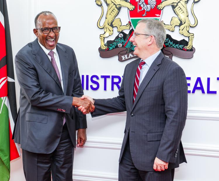 Health Cabinet Secretary Hon. Aden Duale Engages U.S. Charge d’Affaires on Strategic Health Collaboration