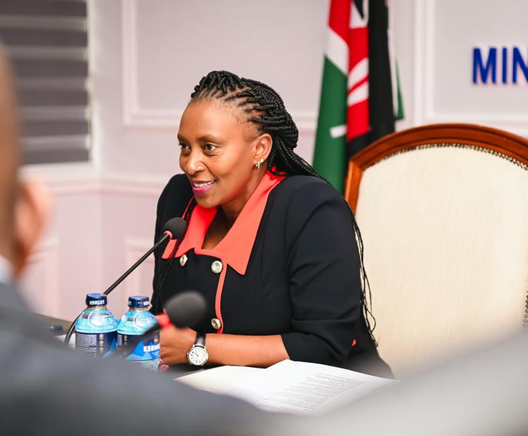 PS Mary Muthoni, Amref Health Africa Review Progress on Primary Health Care, Climate & Disease Control Collaboration