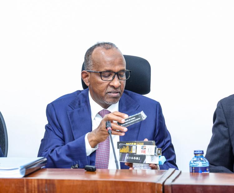 CS Duale Engages Senate on New Tobacco Graphic Health Warnings