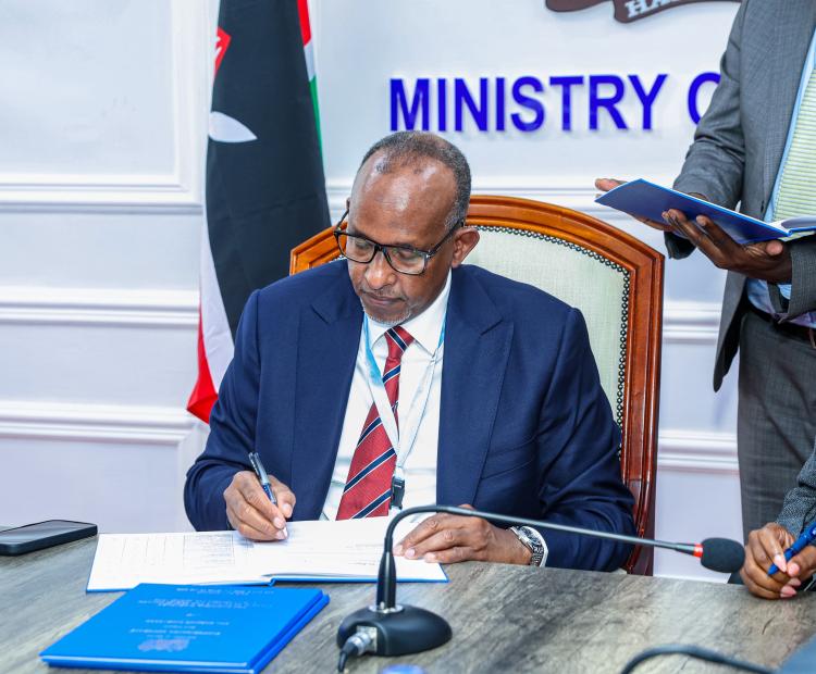 CS Aden Duale Presides Over Signing of Ministry of Health Performance Contracts for FY 2025/2026