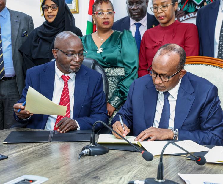 CS Duale Chairs Signing of Joint Communiqué to Streamline POMSF Service Delivery